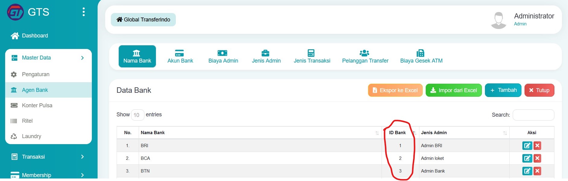Data ID Bank